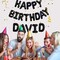 65 Pcs 16-Inch Black Happy Birthday Balloons with 2 Sets A-Z Foil Letter Balloons – DIY Personalized Phrase Banner for Birthday, Halloween, Thanksgiving, Christmas Party Decorations